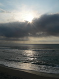 Morgensonne Meer Strand Wolken